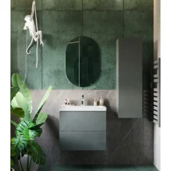 BADMOBIL Keramikwaschtisch CRAFT 64 x 5 x 37 cm ohne Überlauf weiß*