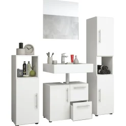 Badset Flandu mit Spiegel weiß^VCM Online