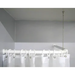 Duschgestängefixierung Graz, ca. 80 cm, Farbe: Chromfarben glänzend*Basic Hot