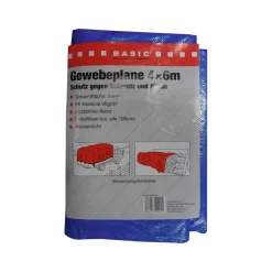 Basic Gewebeplane 6 x 4m blau 24 m²