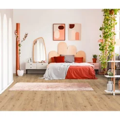 Laminatboden Eiche Silent 138 x 19,3 cm^Basic Best