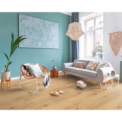 Laminatboden Eiche Silent 138 x 19,3 cm^Basic Best