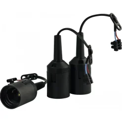 Basic Lampenfassungsset schwarz 3er-Pack