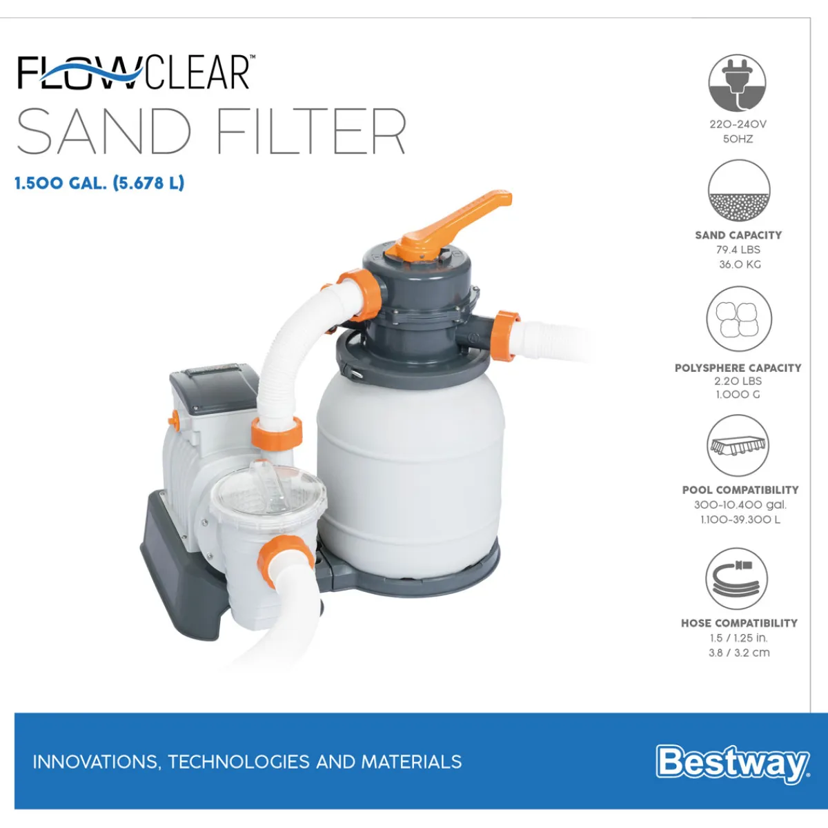 Bestway Sandfilteranlage Flowclear
