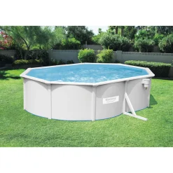 Stahlwandpool-Set Hydrium oval grau 500 x 120 x 360 cm*Bestway Clearance