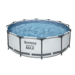 Steel Pro Max Frame-Pool-Set mit Filterpumpe Durchmesser 366 x 100 cm grau^Bestway Outlet