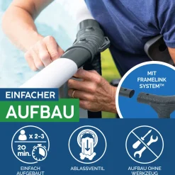 Steel Pro Max Frame-Pool-Set mit Filterpumpe Durchmesser 366 x 100 cm grau^Bestway Outlet