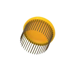 Nadelkäfig für Bienenkönigin Kunststoff Metall gelb / silber^Bienenreich