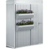 Biohort Blumenkasten FloraBoard silber-metallic