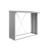 Brennholzunterstand WoodStock 230 silber-metallic*Biohort Outlet