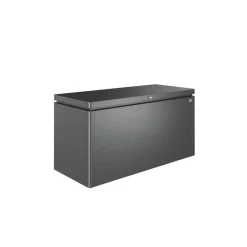 Gartentruhe LoungeBox Größe 160 dunkelgrau-metallic*Biohort Discount