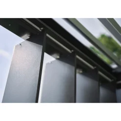 Biohort Lamellenseitenwand Gr. 4m dunkelgrau-metallic