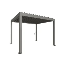 Pergola Gr. 3,5 x 3 quarzgrau-metallic^Biohort Sale