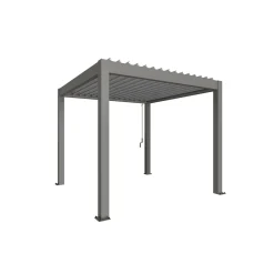 Biohort Pergola Gr. 3 x 3 quarzgrau/silber-metallic