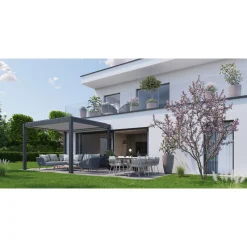 Biohort Pergola Gr. 3 x 3 quarzgrau/silber-metallic