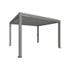 Pergola Gr. 4 x 3,5 quarzgrau/silber-metallic^Biohort Sale