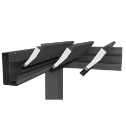 Pergola Gr. 4 x 3,5 quarzgrau/silber-metallic^Biohort Sale