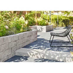 Blockstufe „Natura“ Kristall-Granit 105x35x16 cm^ Hot