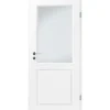 Zimmertür Castell Weißlack mit Lichtausschnitt 86 x 198,5 cm DIN rechts*Borne Sale