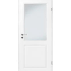 Zimmertür Castell Weißlack mit Lichtausschnitt 86 x 198,5 cm DIN rechts*Borne Sale