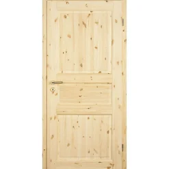 Borne Zimmertür Landhaus 03 Kiefer roh 98,5 x 198,5 cm DIN rechts
