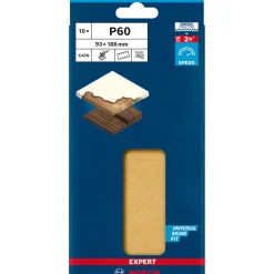 Expert C470 Schleifpapier mit 8 Löchern für Schwingschleifer 93 x 186 mm G 60 10- teilig^Bosch Professional Best