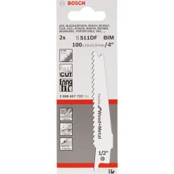 Bosch Professional Säbelsägeblatt S 511 DF 100 x 19 mm