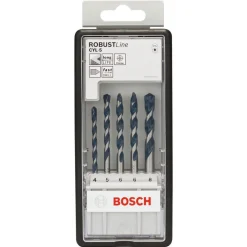 Bosch Professional 5-teiliges CYL-5 Betonbohrer-Set Robust Line 4–8 mm