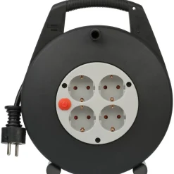 Brennenstuhl Mini-kabeltrommel Vario Line 1000 cm schwarz