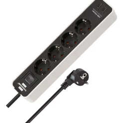 Steckdosenleiste Ecolor 4fach USB C 15,5 ws/sw.*Brennenstuhl Discount