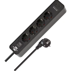 Brennenstuhl Steckdosenleiste Ecolor 4fach USB C 15,5W