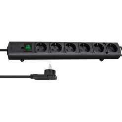 Brennenstuhl Steckdosenleiste Comfort-Line Plus 6-fach schwarz