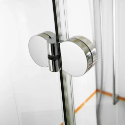 Breuer Drehfalttür Elana Komfort 4-teilig für Nische alu chromeffekt Klarglas 1600 mm