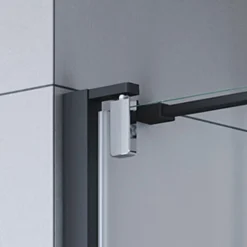 Drehtür Europa Design für Seitenwand Anschlag rechts schwarz matt Intima 800 mm*Breuer Clearance