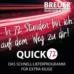 QUICK72 Duschwanne Lite Line Steinoptik weiß 800x1600 mm^Breuer Sale