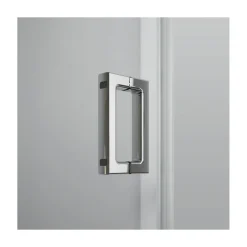 Runddusche Panorama Drehtür 4-teilig Radius 550 Alu chromeffekt Klarglas 800/900 mm*Breuer Clearance