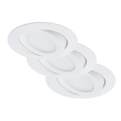 Briloner LED-Einbauleuchtenset Attach weiß Kunststoff 3er-Set