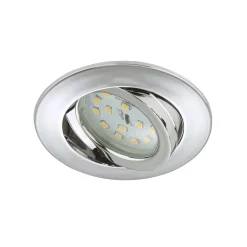 LED-Einbauleuchte schwenkbar chrom rund^Briloner