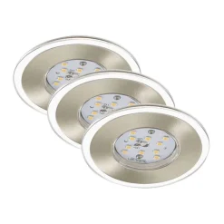 Briloner LED-Einbauleuchtenset Attach matt 3-flammig 3x