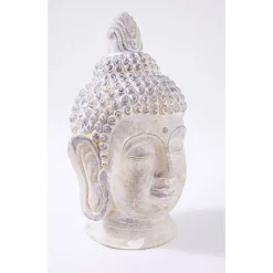 Buddha-Kopf creme antikes Finish