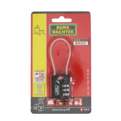 Zahlenschloss TSA 74 30 32,8 x 99,4 x 13,8 cm schwarz^Burg Wächter