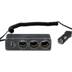 Ladesteckdose 3-Port mit USB^Cartrend Hot