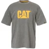 CAT T-Shirt Logo grau Größe XL