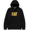 CAT Hoodie Trademark M schwarz