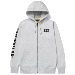 CAT Zip Hoodie Banner Gr. 2XL grau
