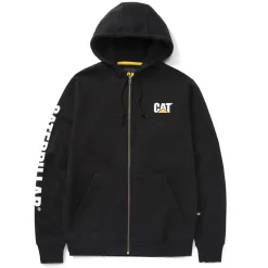 CAT Zip Hoodie Banner Gr. XL schwarz