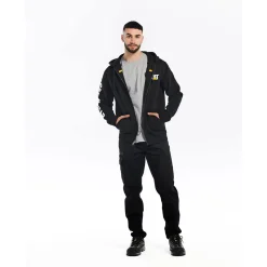 CAT Zip Hoodie Banner Gr. XL schwarz