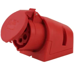 CEE-Wandsteckdose 16A 5-polig rot^ Hot