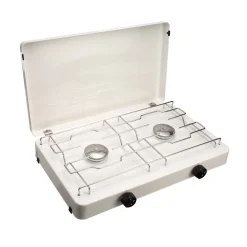 Zweiflammkocher Capri inklusive Druckregler und 80 cm Gasschlauch*CFH Best