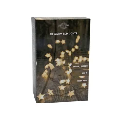 Clusterlichterkette Sterne 80 warmweiße LED 2 Meter^ Sale